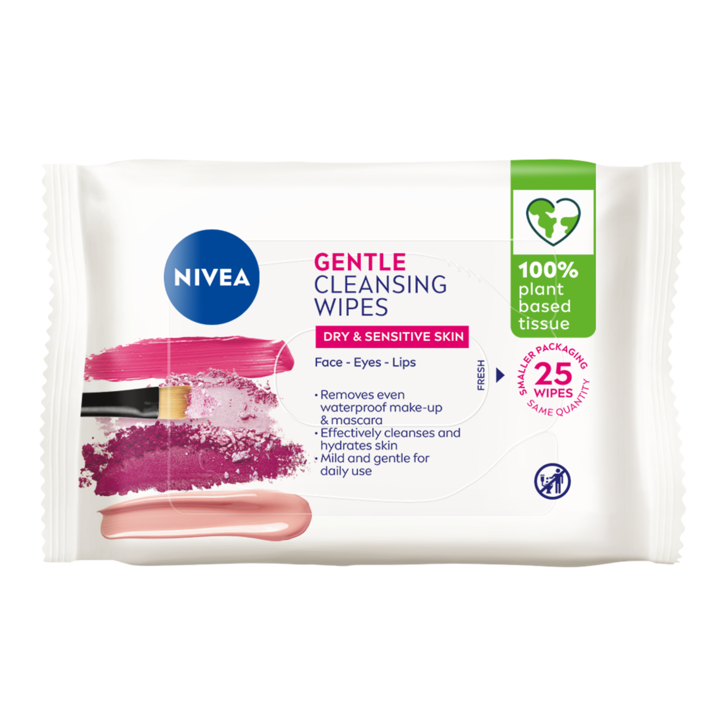 Gentle Biodegradable Facial Cleansing Wipes