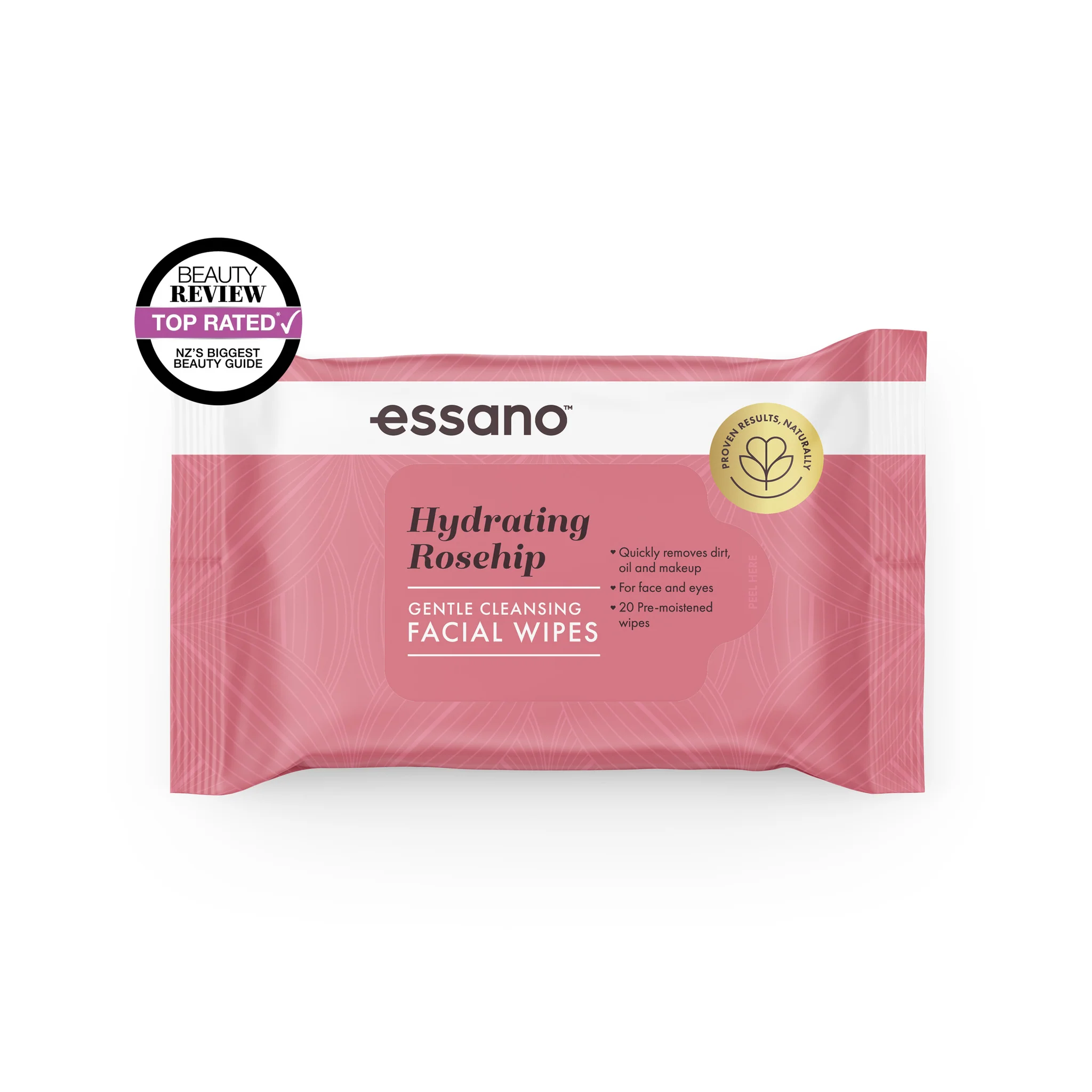 Rosehip Gentle Cleansing Facial Wipes