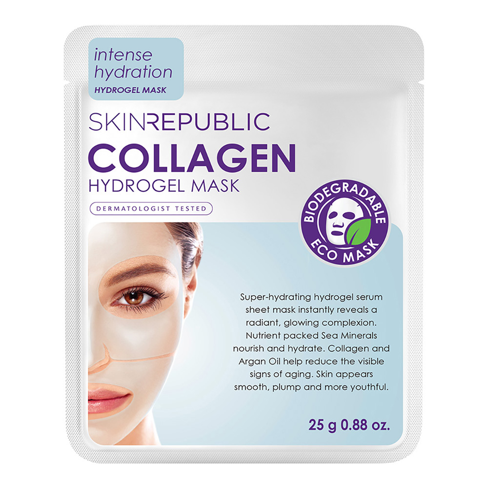 Collagen Hydrogel Biodegradable Face Mask