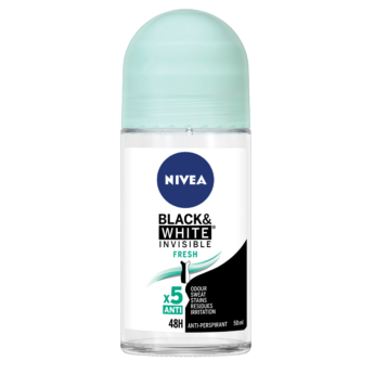 Invisible Black & White Fresh Roll On Deodorant