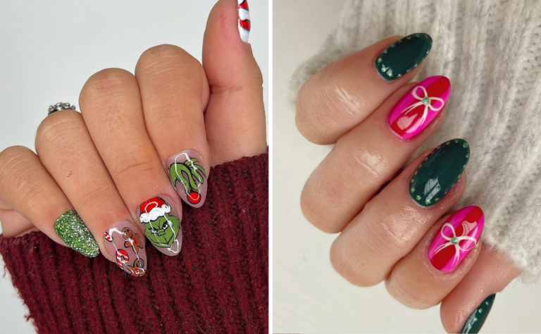 christmas nail art inspo