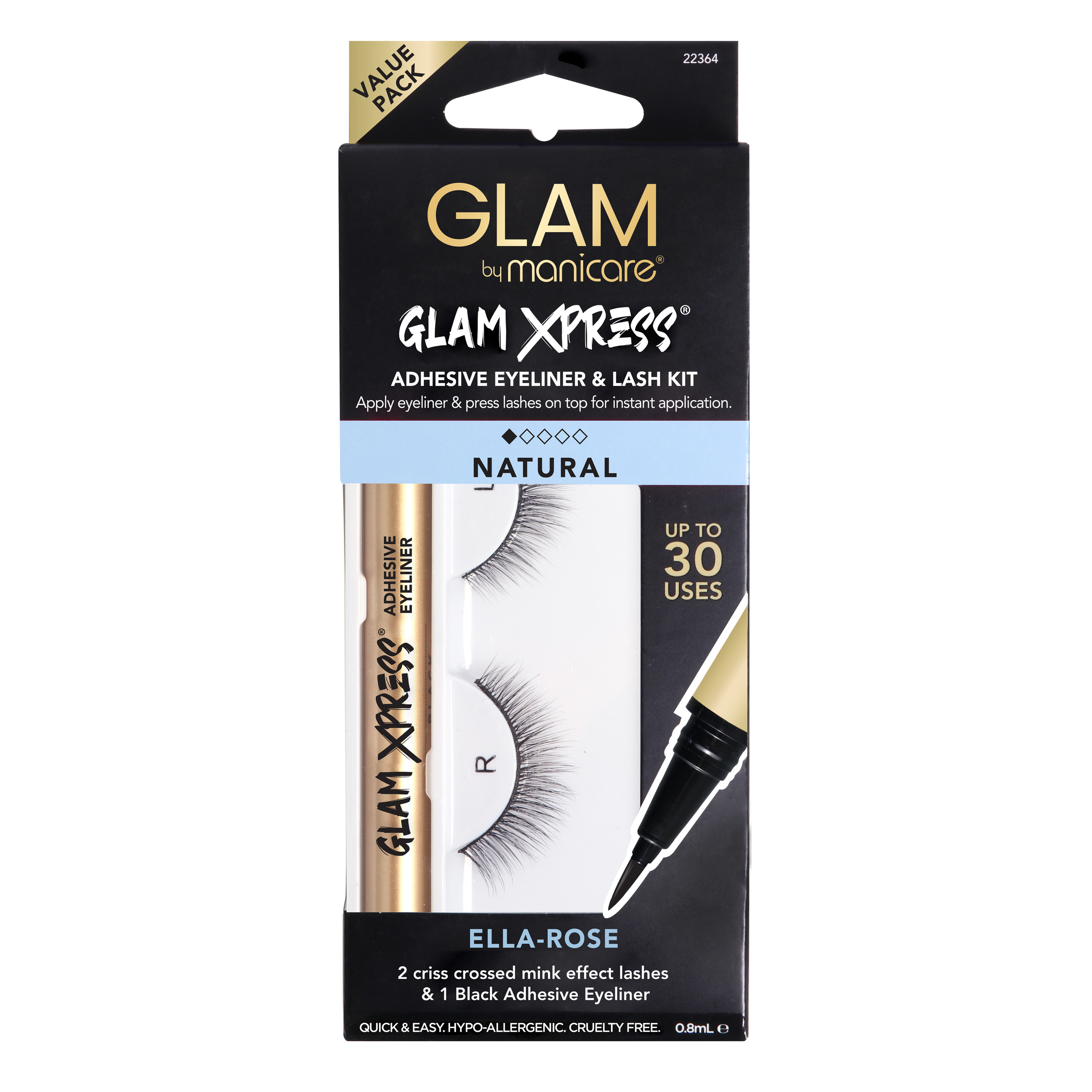 71. Ella-Rose Glam Xpress Adhesive Eyeliner & Lash Kit