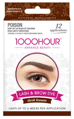 1000HOUR Lash & Brow Dye Kit - Dark Brown Reviews - beautyheaven