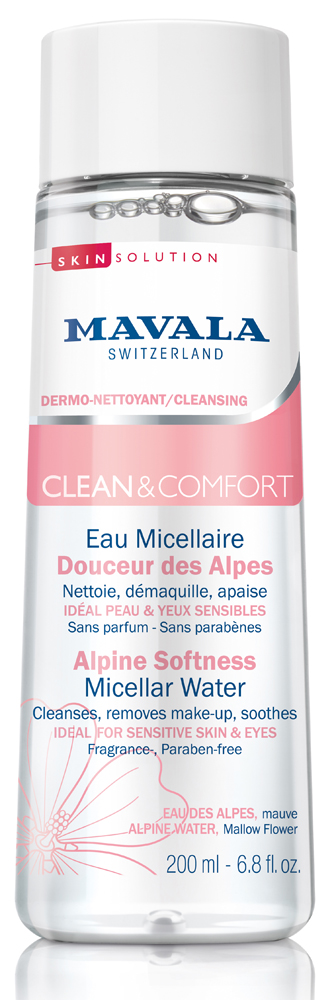 MAVALA SWISS SKIN SOLUTION CLEAN & COMFORT Alpine Softness Micellar Water