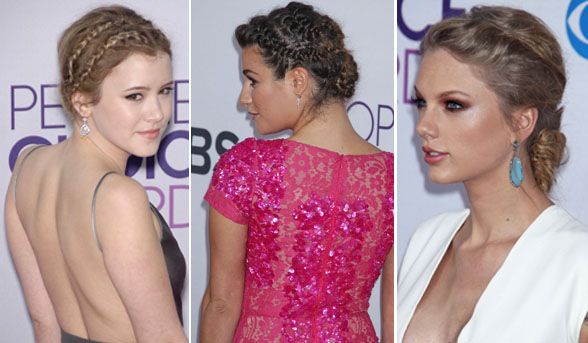 People’s Choice Awards trend: intricate boho ‘dos