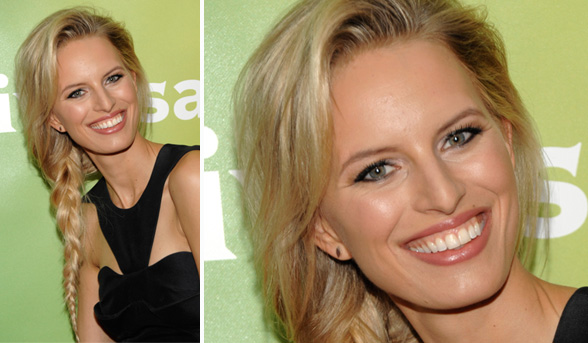 How-to: Karolina Kurkova’s chic side-braid