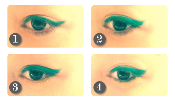 How-to: green, gold and glamorous eyes