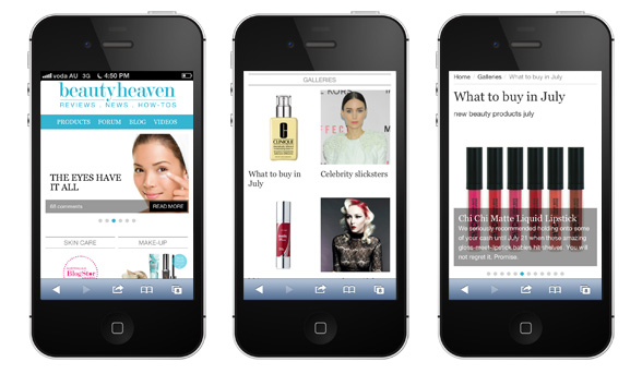 beautyheaven goes mobile