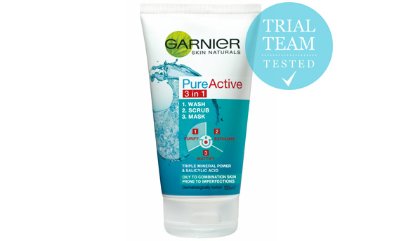 Garnier Pure Active 3-in-1 Wash, Scrub and Mask Trial Team