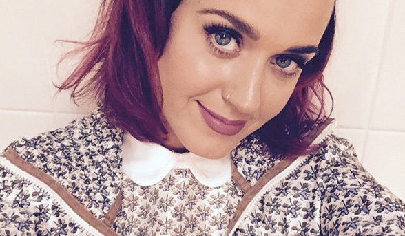 Katy Perry’s new purple hair