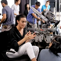 Behind the scenes with Megan Gale