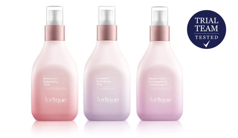 Jurlique Rosewater Balancing Mist, Lavender Hydrating Mist and Sweet Violet & Grapefruit Hydrating Mist Trial Team