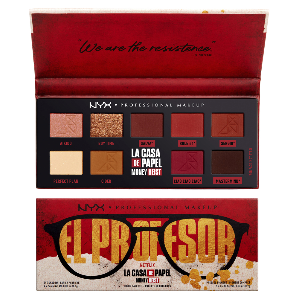 Limited Edition Money Heist 9 Pan Professor Palette