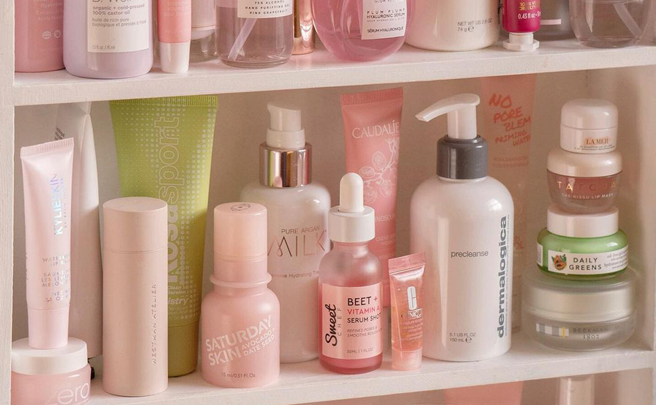 skin care shelfie