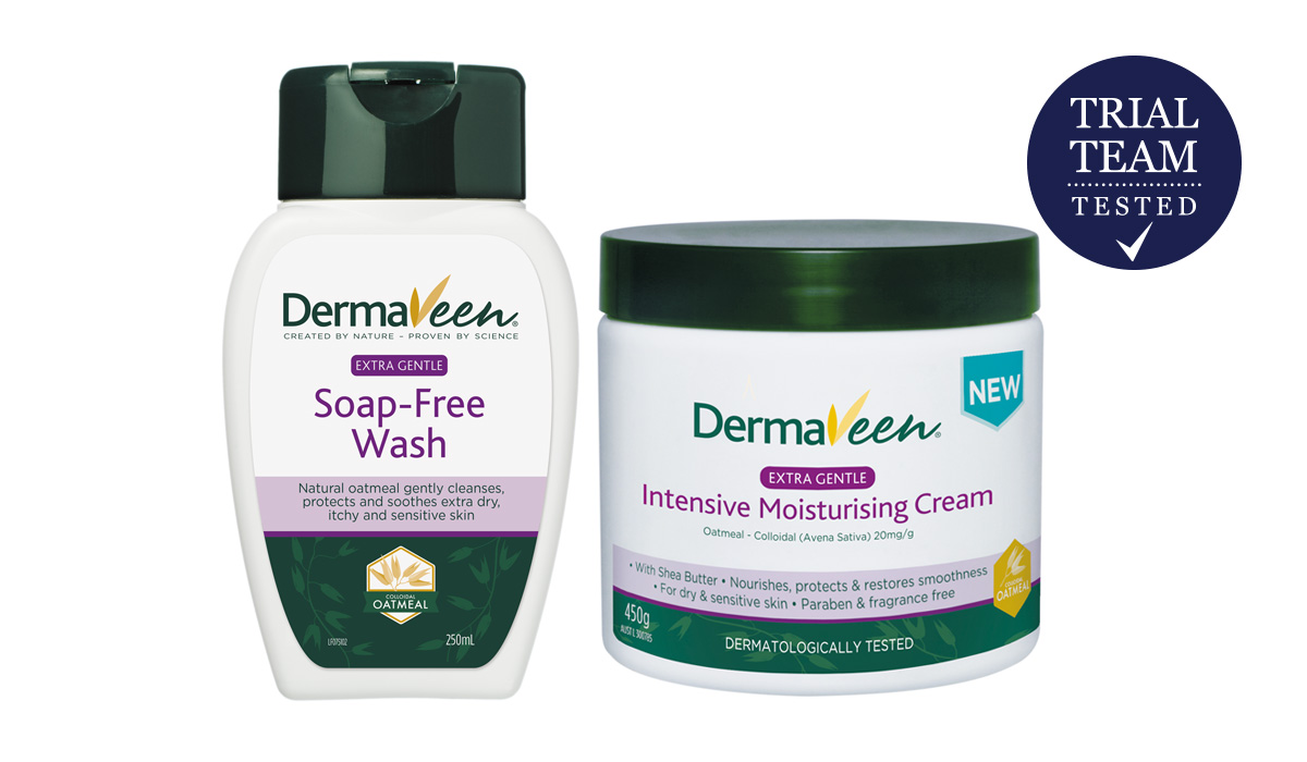 DermaVeen Extra Gentle Soap Free Wash and Intensive Moisturising Cream