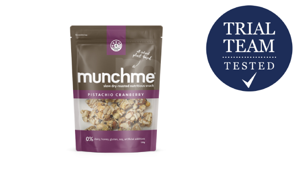 Munchme Slow Dry-Roasted Nutritious Snack Pistachio Cranberry