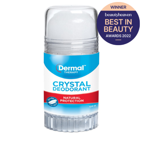 best in beauty winner 2022 dermal therapy crystall deodorant