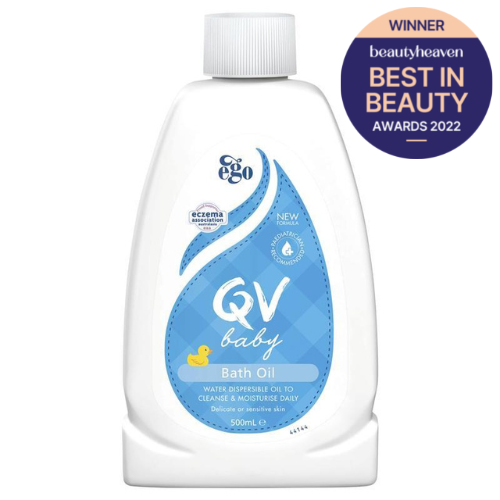 best in beauty 2022 winner qv baby oil