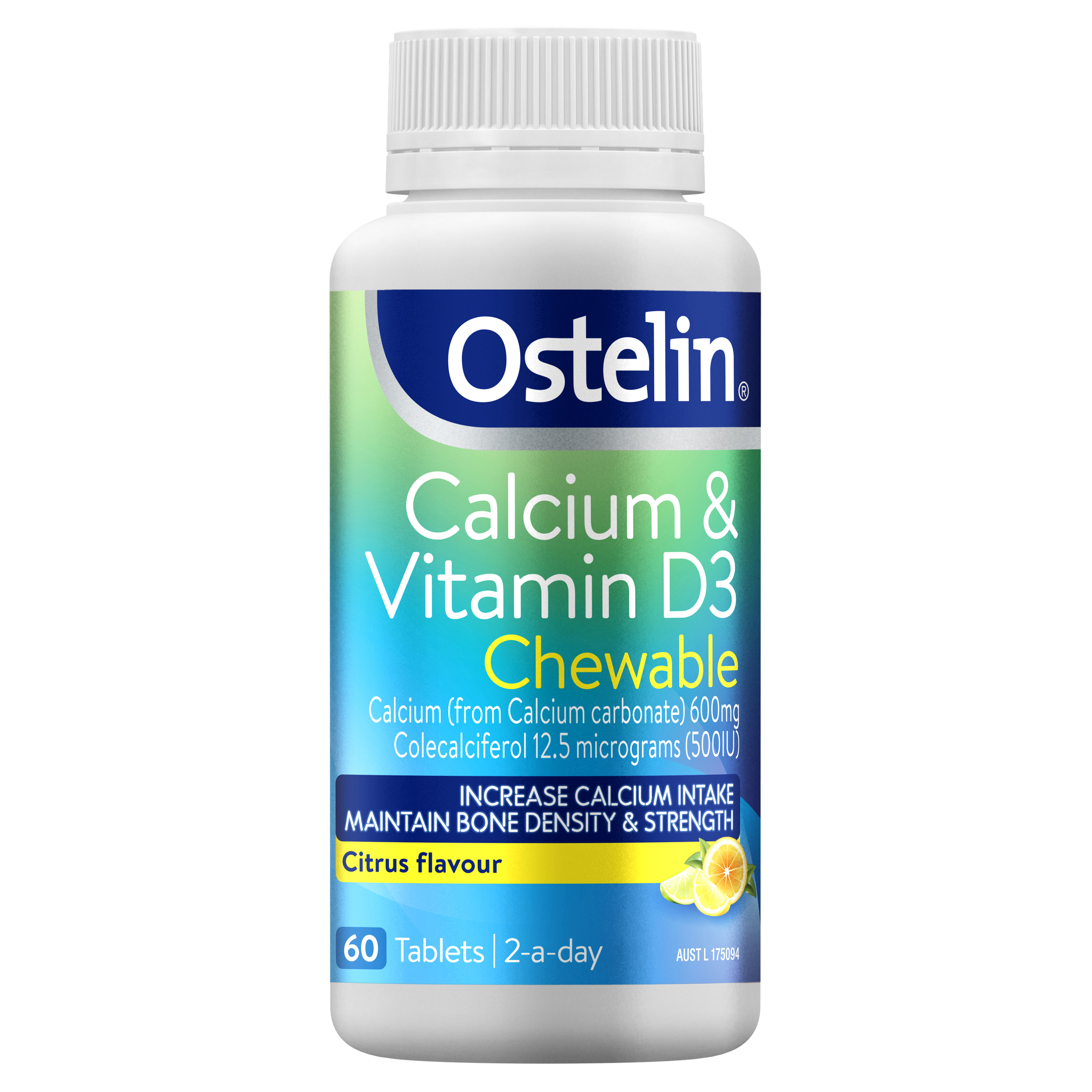 Calcium & Vitamin D3 Chewable 60 Tablets