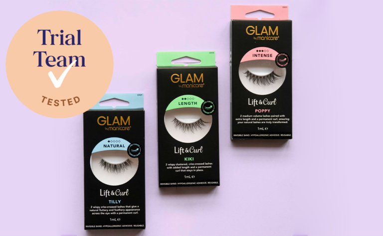 GLAM by Manicare Lift & Curl Lashes Range Trial Team