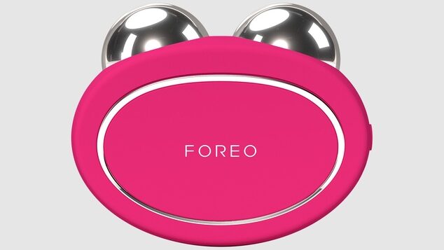 Bright pink Foreo Bear 2 microcurrent sculpting tool