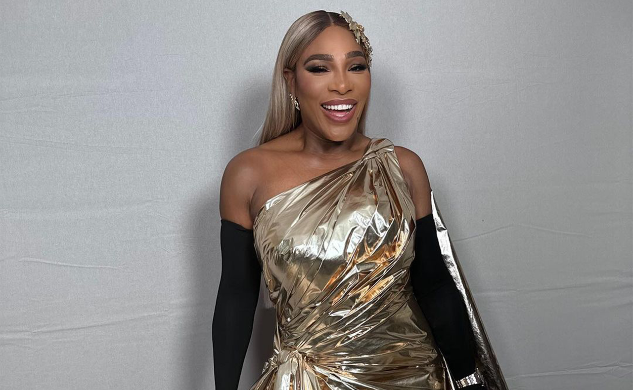 A glowing Serena Williams on the way to the Met Gala