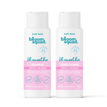 Bloom Squad Lil Smoothie Shampoo & Conditioner Duo bottles