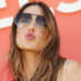 alessandra ambrosio blowing a kiss