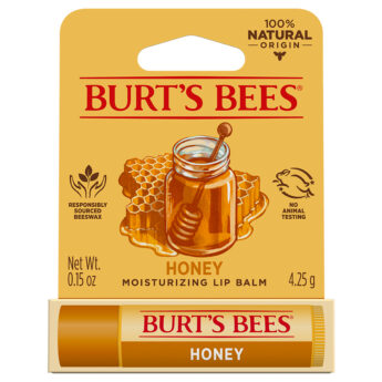 Burt's Bees Honey Moisturising Lip Balm Product Shot