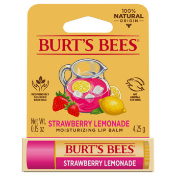 Burt's Bees Strawberry Lemonade Moisturising Lip Balm product shot