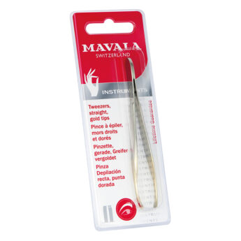 Mavala Tweezers straight gold tips