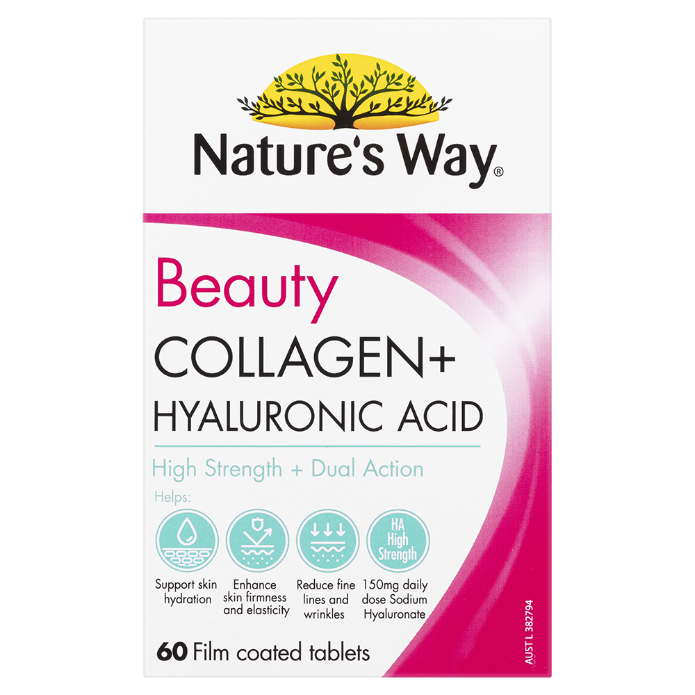 Nature’s Way Beauty Collagen + Hyaluronic Acid Tablets 60s