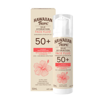 Hawaiian-Tropic®-Silk-Hydration-Face-Fluid-Sunscreen-Lotion-SPF50