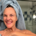 drew barrymore in hair towel