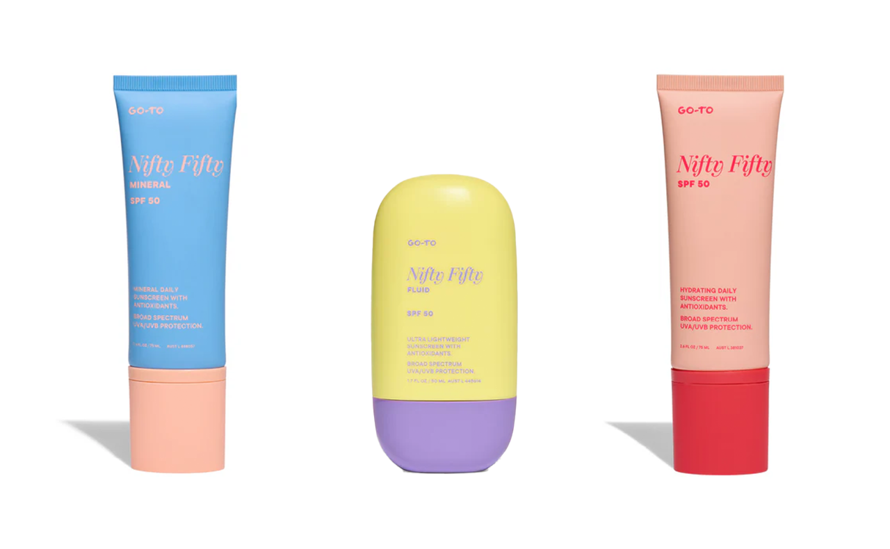 go-to nifty fifty sunscreen range