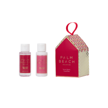 Palm Beach Collection Gingerbread House Travel Duo - Neon Cherry