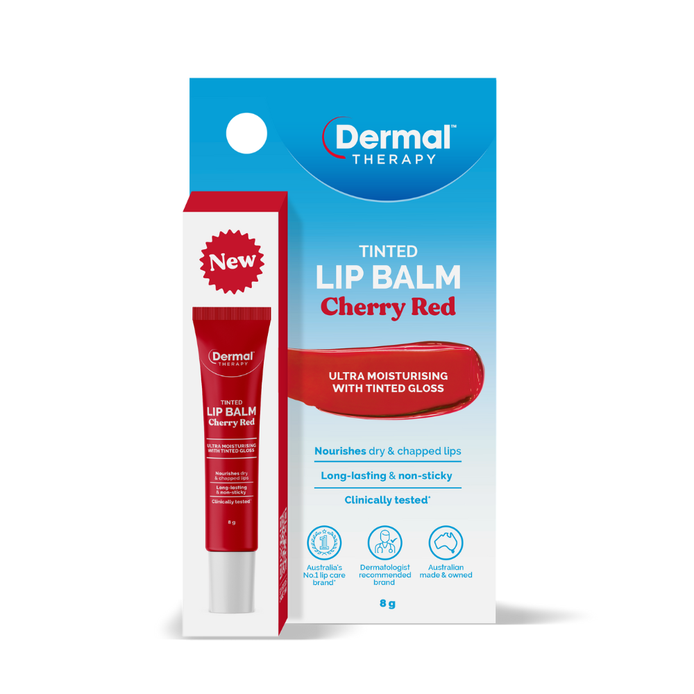 Dermal Therapy Tinted Lip Balm in Cherry Red