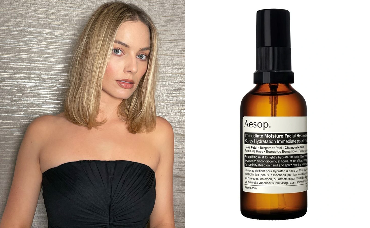 margot robbie x aesop skin care